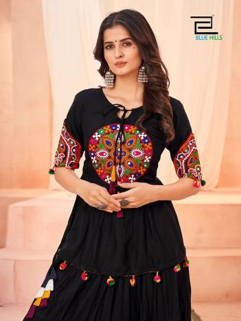DHOLIDA BY BLUEHILLS DESIGNER SKIRT WITH TOP WHOLESALER IN SURAT